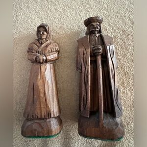 Hand carved wooden figures